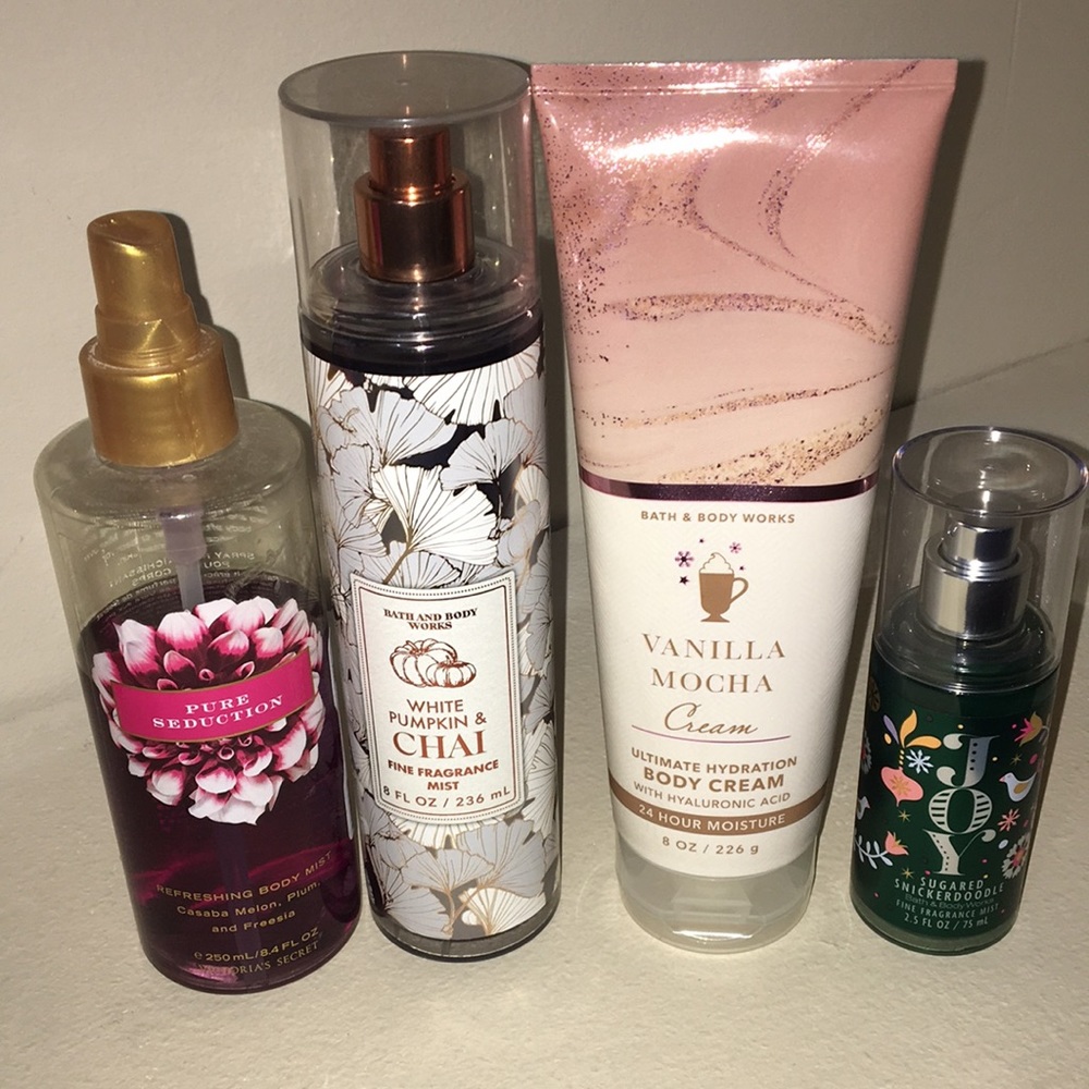 Bath and body and Victoria’s Secret